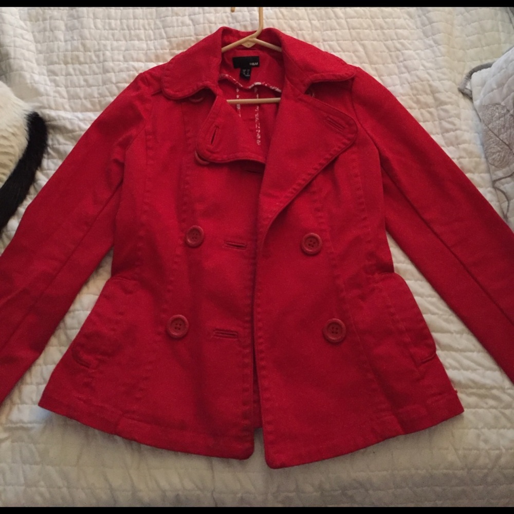 Red Peacoat