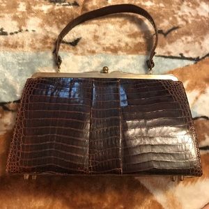 An alligator purse