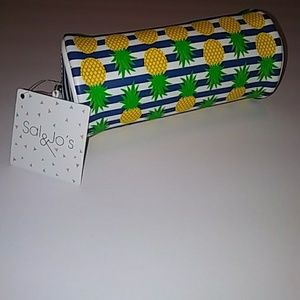 Sal & Jo's Pineapple Makeup or brush bag