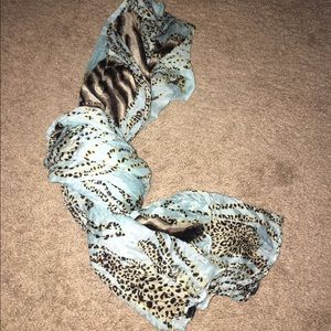 cheetah and zebra scarf