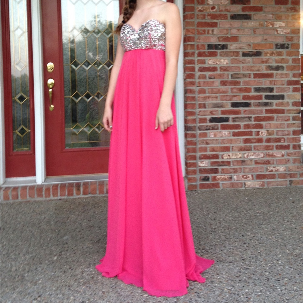 Pink prom dress