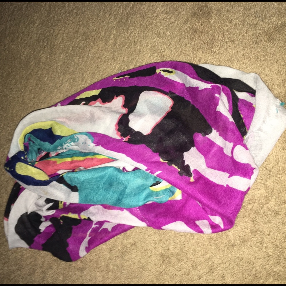 infinity multicolored scarf