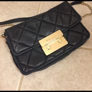 Michael Kors Black Tufted Crossbody