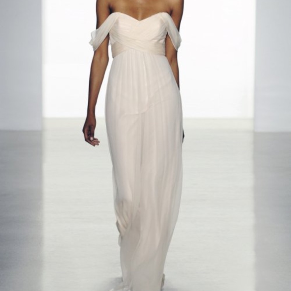 Amsale Silk Chiffon Bridesmaid Dress
