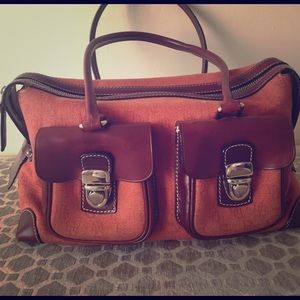 Burnt orange Dooney&Bourke canvas purse