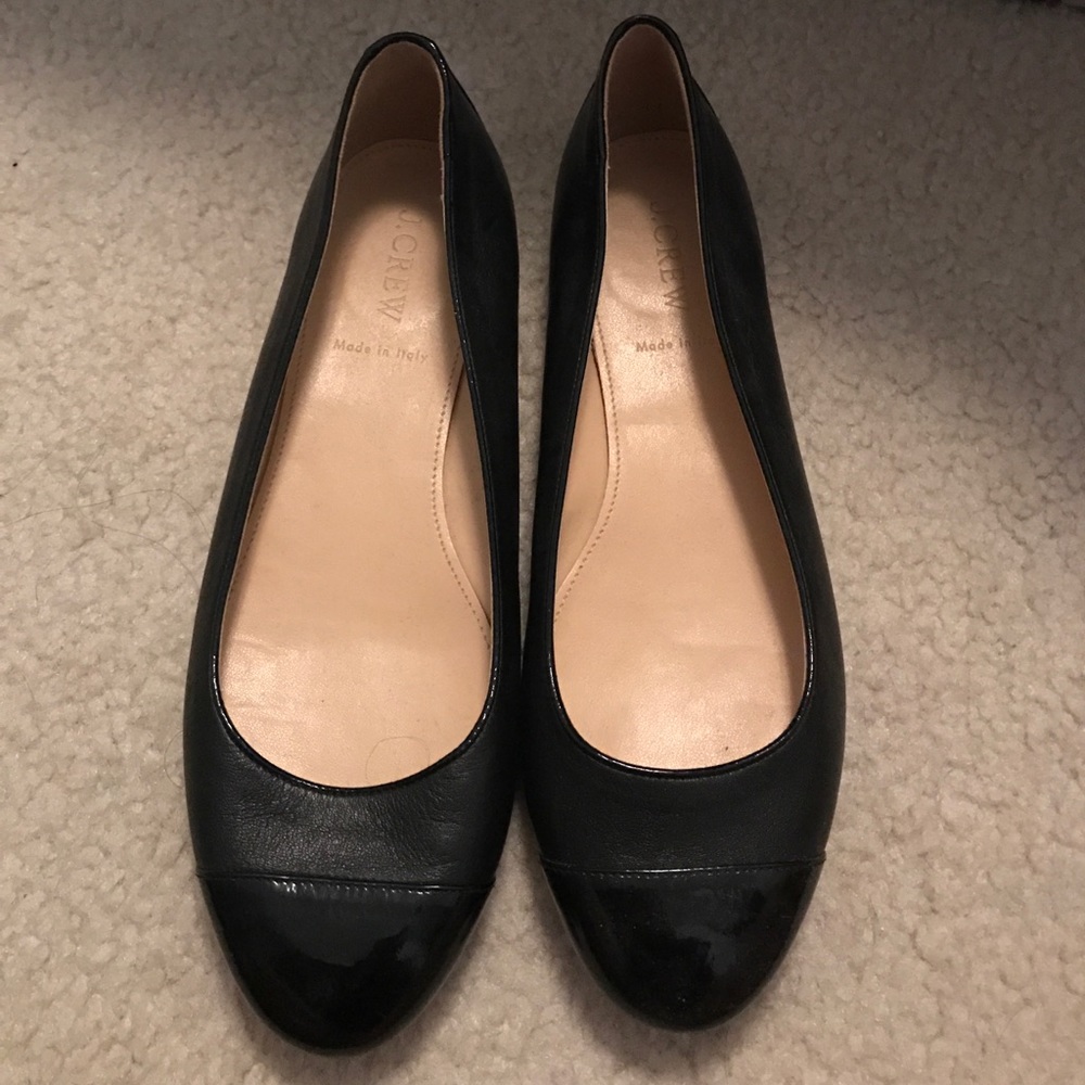 Classy black jcrew flats
