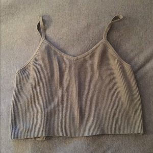 Olive f21 crop top