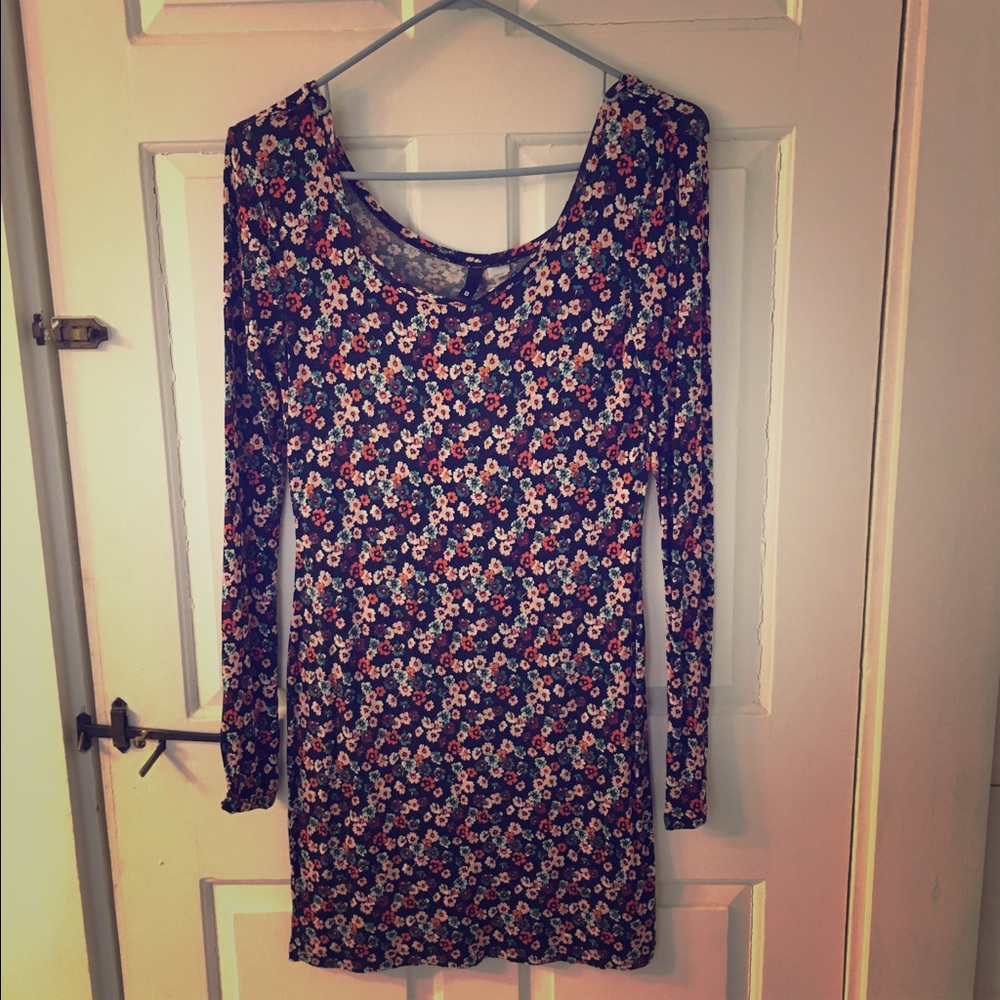 Floral dress.