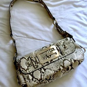 GUESS Faux Snake Skin Purse