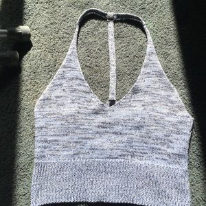 Pacsun full tilt knitted razorback crop top