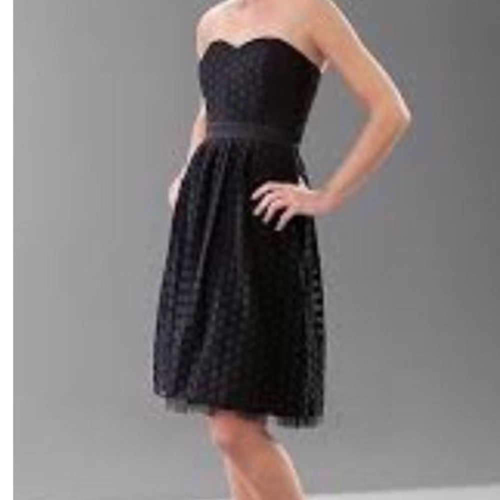 White House Black Market Black Polka Dot Dress