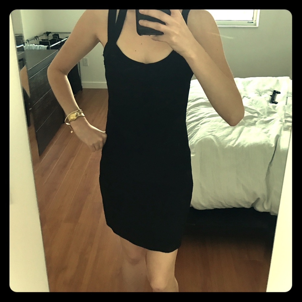Stella black bandage dress