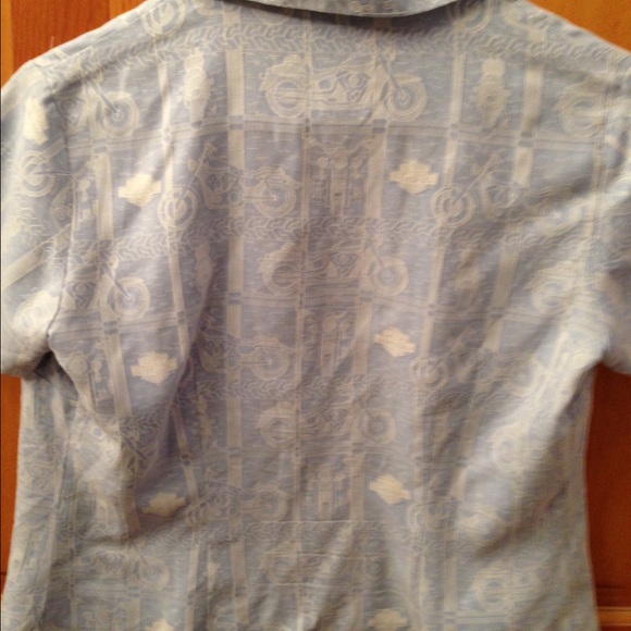 Harley Davidson short sleeve blouse - Picture 3 of 4