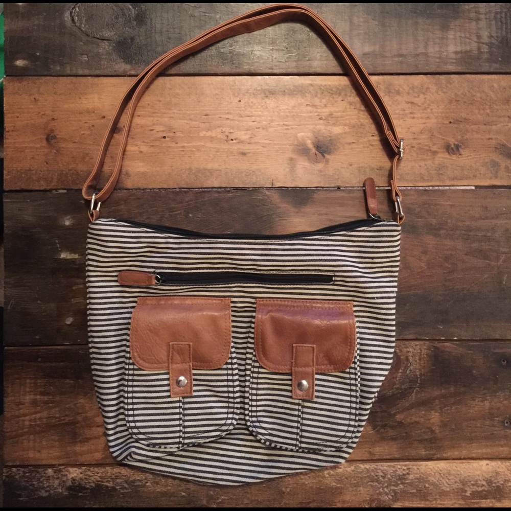 Cute Stripe Shoulder Bag
