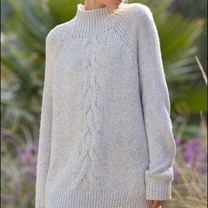 LA Hearts Chunky Cable Turtleneck Sweater