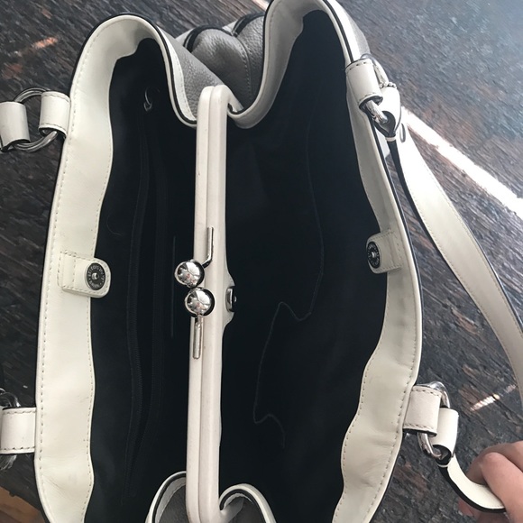 Coach | Bags | Coach Signature Stripe Carryall Black F285  Coach carryall EUC