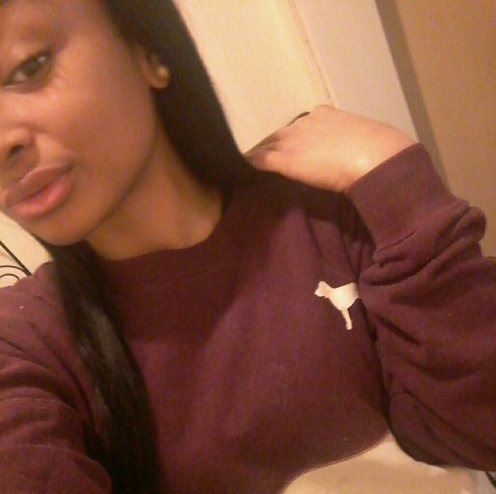 Pink nation varsity sweater