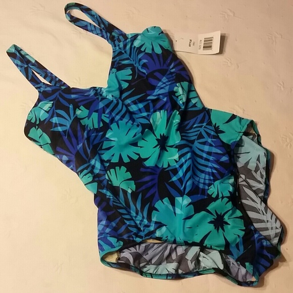 Penbrooke Other - PLUS SIZE ONE PIECE FLORAL SWIMSUIT