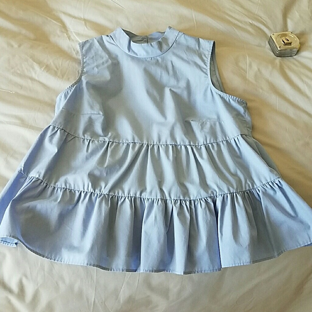 Tiered Woven Ruffle ASOS Tank