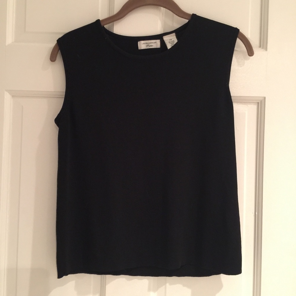 Petite Medium Black Shell/Tank from Laura Ashley