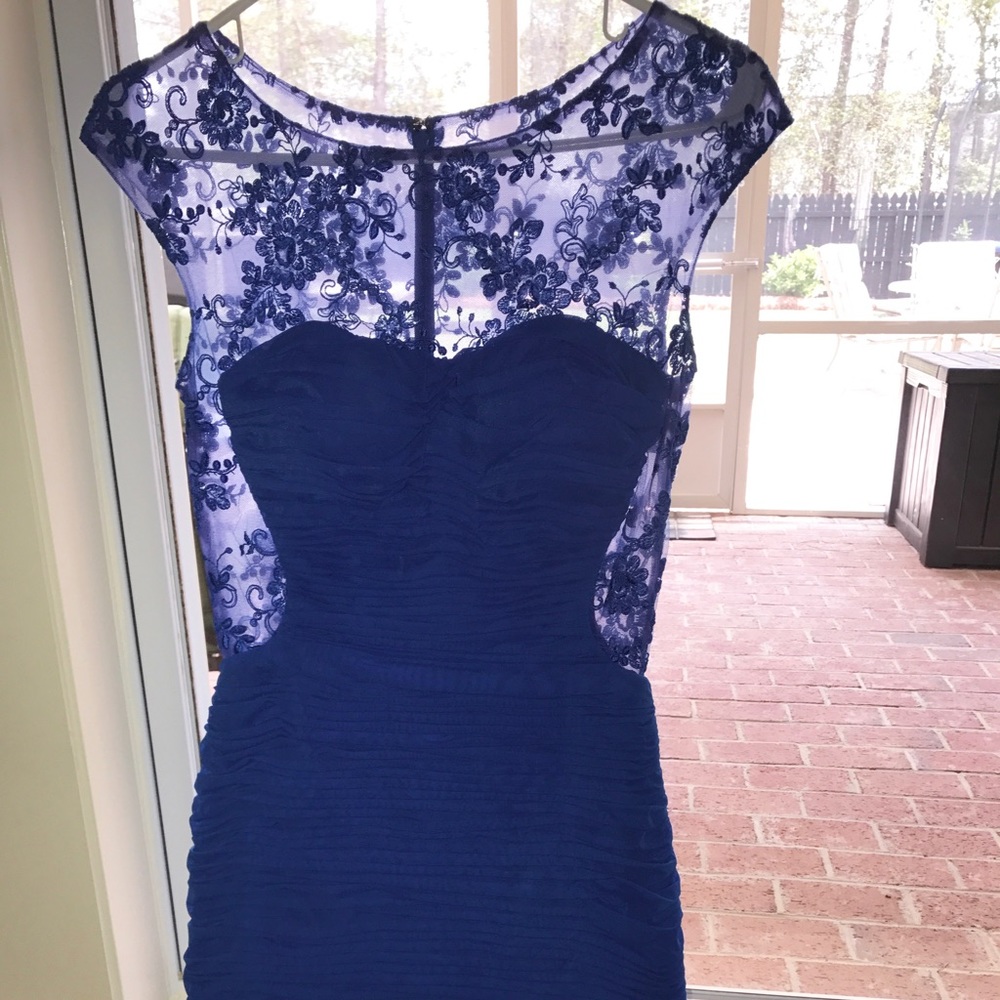 EUC La Femme Royal Blue Cocktail Dress