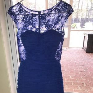 EUC La Femme Royal Blue Cocktail Dress