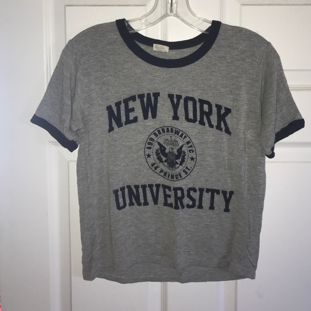 NYU grey top