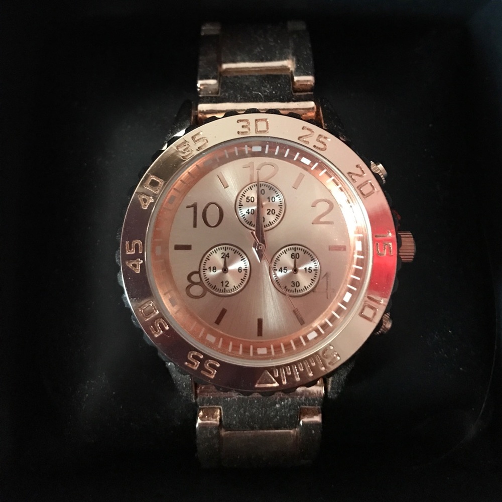 Rose gold watch