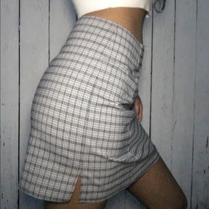 Casual Sexy Plaid Skirt