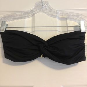 Target bandeau bathing suit top black size M
