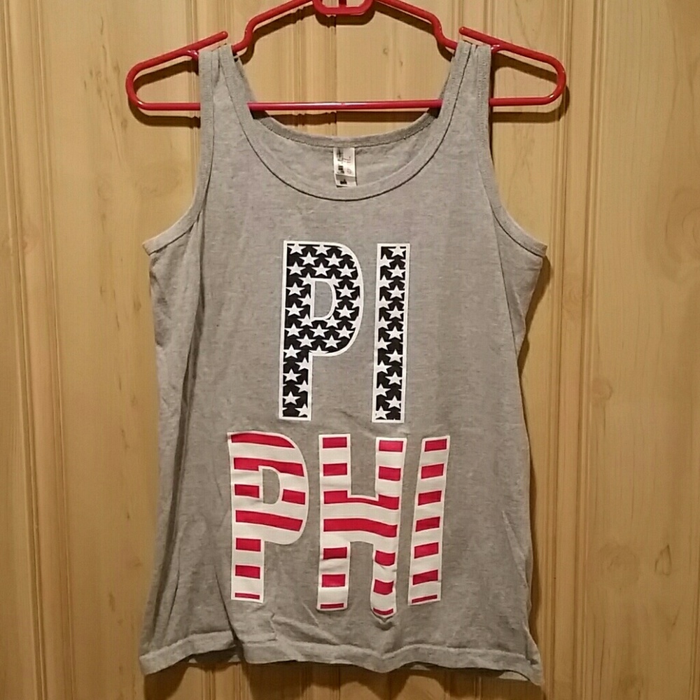 Pi phi american tank top