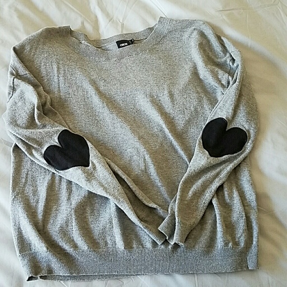 ASOS Tops - Super Light Weight Pullover with Heart Elbow Patch