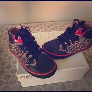 Size 9 Geox Leopard print kids shoe. #Nordstrom