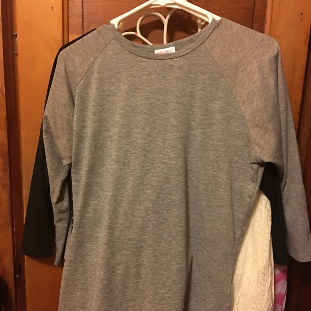 Lularoe Randy with sparkly sleeves