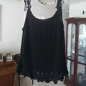 Crochet black tanktop