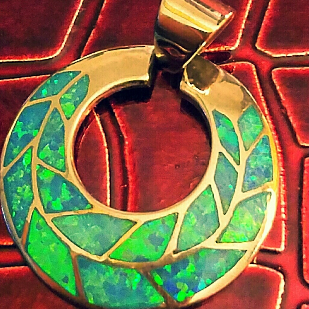 Sterling silver pendant stamped - Picture 3 of 3