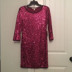 Forever 21 Pink Sequin Mini Dress