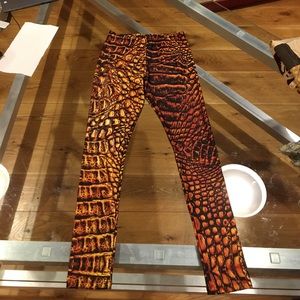 Gold/fire dragon scale leggings
