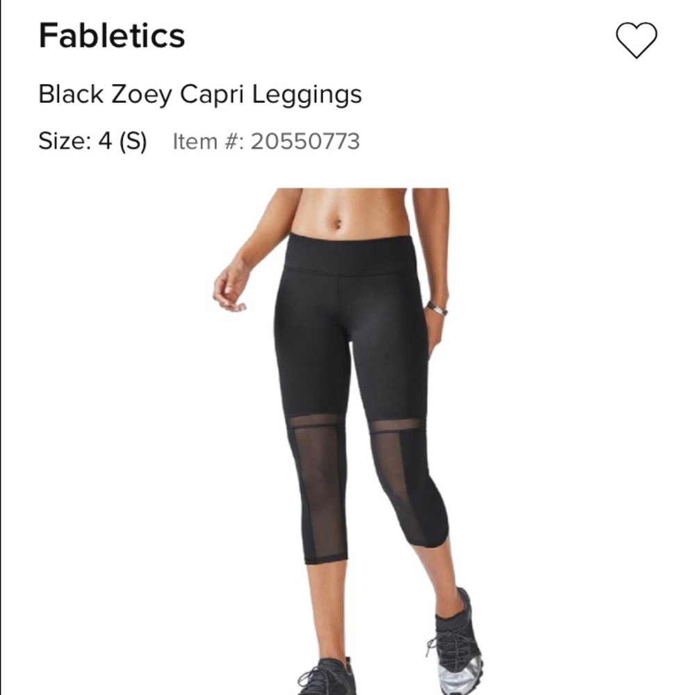 Fabletics Zoey Capri Leggings (LG/10-12)