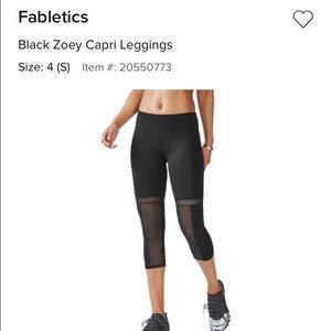 Fabletics Zoey Capri Leggings (LG/10-12)