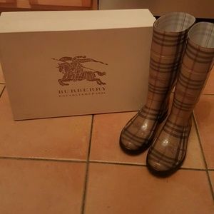 Burberry Haymarket Rainboot