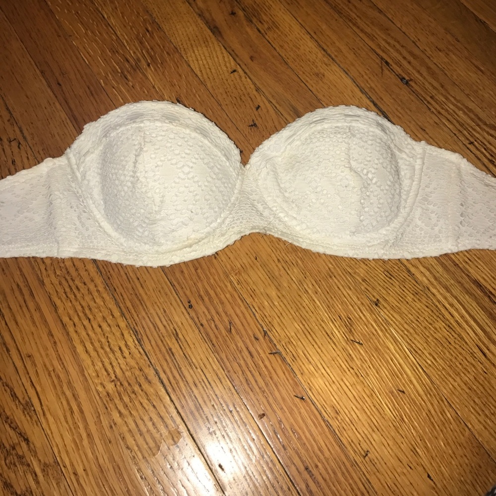 Strapless white pacsun bathing suit