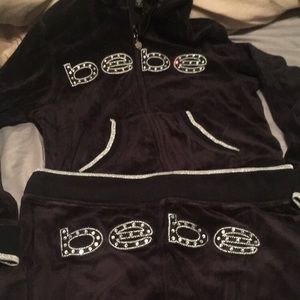 Bebe Velour set
