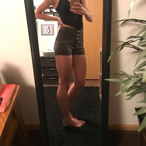 Women's high rise jean shorts