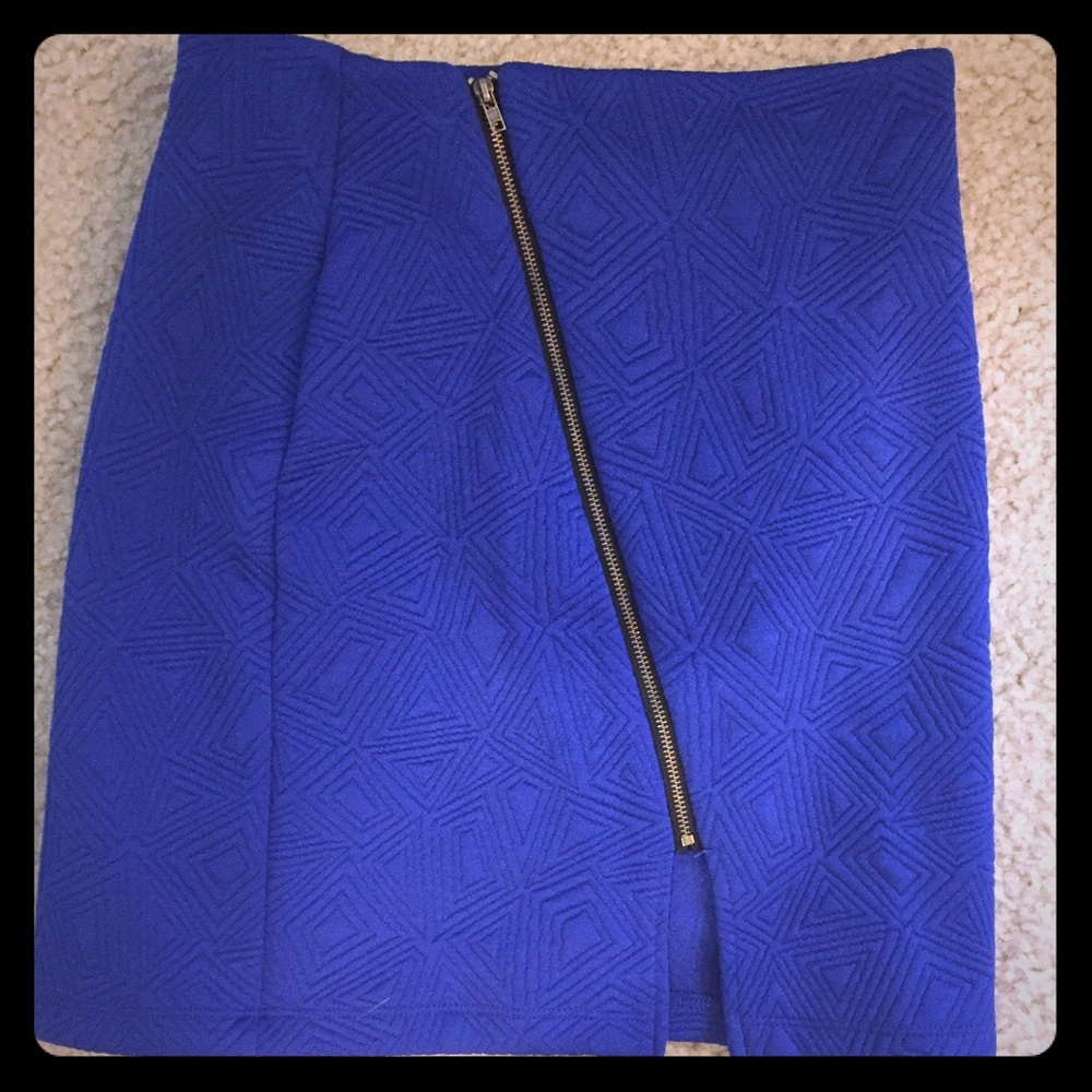 Royal blue skirt