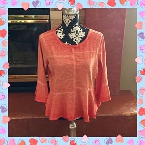 Anthropologie Peplum Tee