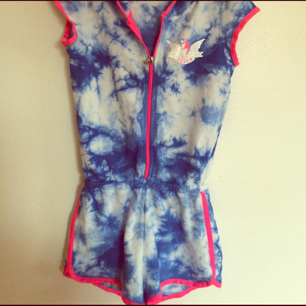 SOLD 🎶Juicy unicorn shorts romper 7/8
