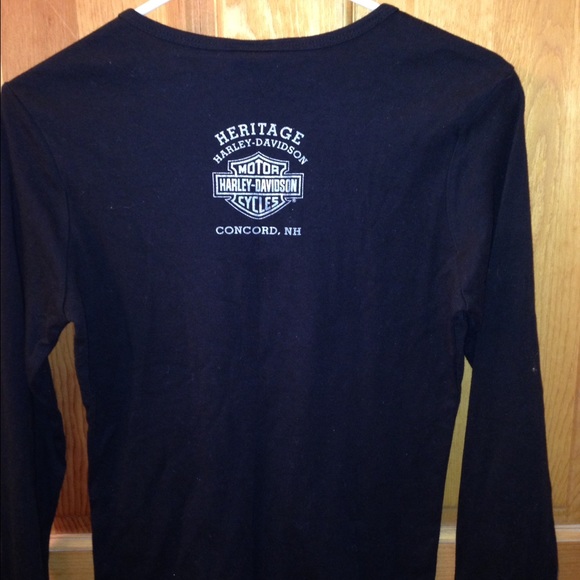 Long sleeved New Hampshire Harley Davidson tee - Picture 2 of 3