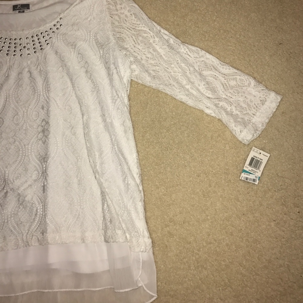 NEW W/ TAGS MACYS LACE SHIRT