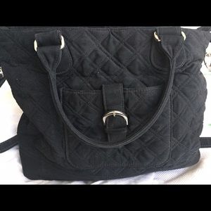 Vera Bradley black quilted purse